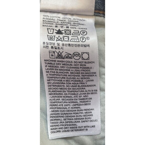 Levi's 569 Relaxed Loose Straight Blue Denim Jeans-Medium Wash-Men 34x30 - Picture 6 of 6